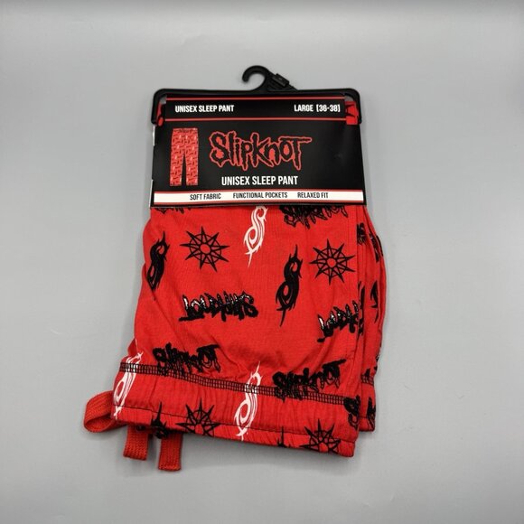 Bioworld Other - Slip Knot Logo Red Pajama Sleep Pants Large 36-38 NEW